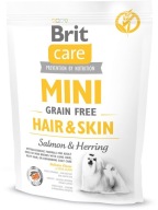 BRIT CARE Mini Hair Skin - Sleď lososový 400 g