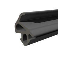 Okenné tesnenie do okien Čierne PVC ALUPLAST S-1559 5m