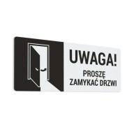 Nálepka - Zatvorte dvere 10x25