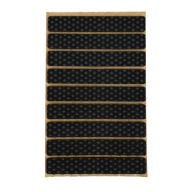 Protišmykové plstené podložky na nábytok, stoličky, čierne, 15x100mm, 9ks
