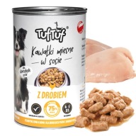 TUF TUF Krmivo pre psov KUSY V Omáčke Hydina 415g