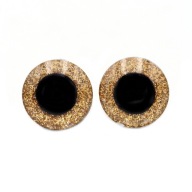 ZLATÝ GLITTER MASKOT OČI 20 mm
