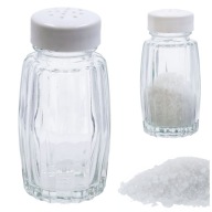Nádoba na soľ, korenie, korenie, soľ, biela, 50 ml, soľnička