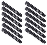 Permanentné popisovače 1-3mm, sada 12 ks, čierna
