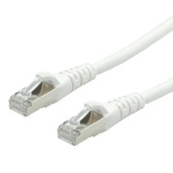 PatchCord S/FTP Cat.6a krútený pár RJ45 biely 2m