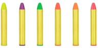 Pastelky na maľovanie na tvár, telo a ústa, 6 farieb