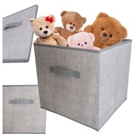 ORGANIZÁTOR ŠATNÍKA na prikrývky, textilný botník 31x31x31cm s rúčkou