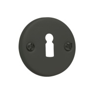 Okrúhla oceľová rozeta KEY, čierna