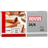 Medené sponky Novus 24/6, 1000 kusov