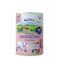 BALTICA Mokré krmivo pre psov jahňacina s malinami 400g
