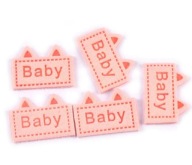 BABY PINK POWDER 2744 etiketa z ekokože