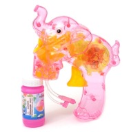 MYDLOVÁ BUBBLE GUN, rotujúce svetlo, slon