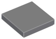 LEGO TILE 3068b DLAŽDICA 2x2 tmavosivá NOVINKA (1g)