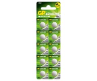 10x GP alkalická batéria do hodiniek AG12 LR43 1,5V