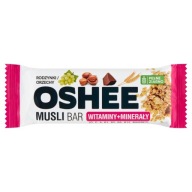 Oshee Musli Bar Cereálna tyčinka, hrozienka, orechy, 40g