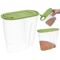 Nádoba na sypké výrobky, múku, vločky, 1,5l