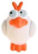 Hračka pre psa, sliepočka, latex, so zvukom, 11,5 cm
