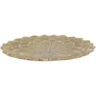 KRÁSNY okrúhly KOVOVÝ TANIER S GLAMOUR ZLATÝM VZOROM 15x15cm