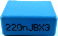 RIFA 0,22uF 220nF 400V DC 220V AC 5% 10ks.