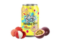 Lady Boba Bubble Tea nápoj liči čaj z mučenky 320 ml Madame Hong