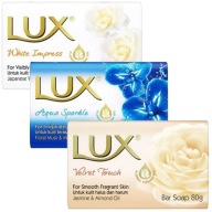 LUX VELVET AQUA WHITE sada mydla na ruky MIX 3x 80G