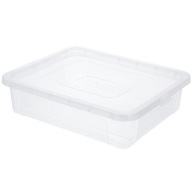 Plastová NÁDOBA 10L s vrchnákom MULTIBOX 40x33x10cm priehľadná