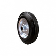 PEVNÉ KOVOVÉ GUMOVÉ KOLIESKO 80 mm 50 kg PODPORA fi 12