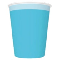 MODRÁ sada papierových pohárov 250 ml 8 ks