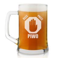 Pivný krígeľ s gravírovaním Darček k narodeninám pre muža, otca, dedka, 500 ml