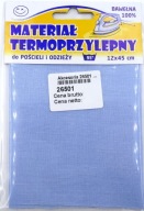 Termo záplaty na oblečenie 100% bavlna MODRÁ 12x45cm 26501