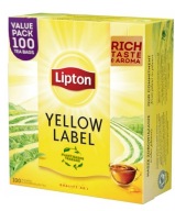 LIPTON YELLOW LABEL 100 VRECOV 200g expresný čierny čaj