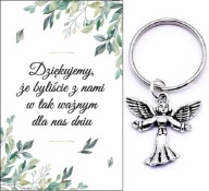 ĎAKUJEME HOSTOM DARČEK SVADOBNÝ ANJEL KĽÚČOVKA SPOMIENKY