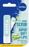 NIVEA Aloe + Vit E ošetrujúci peeling na pery