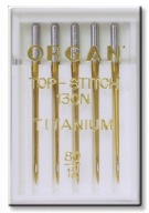 Pre hrubé nite priadza TITANIUM Top Stitch 80