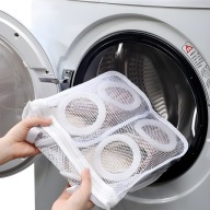 SIEŤOVÁ TAŠKA NA OBUV KAPACITA TAŠKA NA OBUV SO Zipsom, BIELA