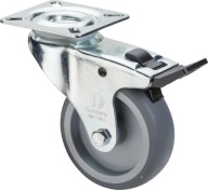 Gumové otočné koleso s aretáciou 50kg 50mm