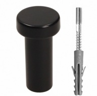 LOFT WU01 vešiak na predsieňový nábytok, čierny, 60 mm