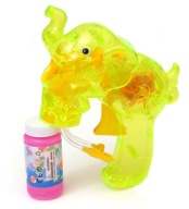 MYDLOVÁ BUBBLE GUN, rotujúce svetlo, slon