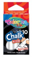 Bezprašná biela krieda 10 kusov Colorino Kids