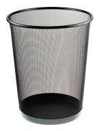 KOVOVÝ KOVOVÝ ZÁSOBNÍK NA PAPIER, 19 LITROV, ČIERNA