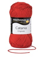 50g priadza 100% bavlna Catania červená 115