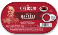 MAKERELOVÉ FILETKY KING OSCAR GRILOVANÁ OMÁČKA 160G