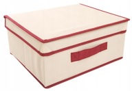 Textilný box A4 nádoba + pokrievka 33x28x15cm