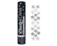 Pneumatické konfety B&C Silver Stars/ 30 cm