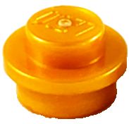 LEGO 1X1 ROUND GOLD NO 4073 SET 10