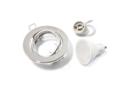 HALOGEN SVETLO CHROM + LED 9W + GU10 SET
