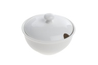 Mini cukornička z bieleho porcelánu