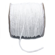 GUMA okrúhla guma 2mm BIELA ​​2 metre