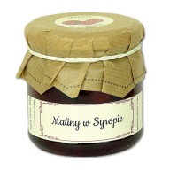 MALINY V SIRUPE MALINOVÝ ČAJ sirup 200g