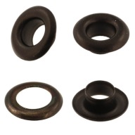 Očká na šitie 5mm krátke, 100ks, čierne